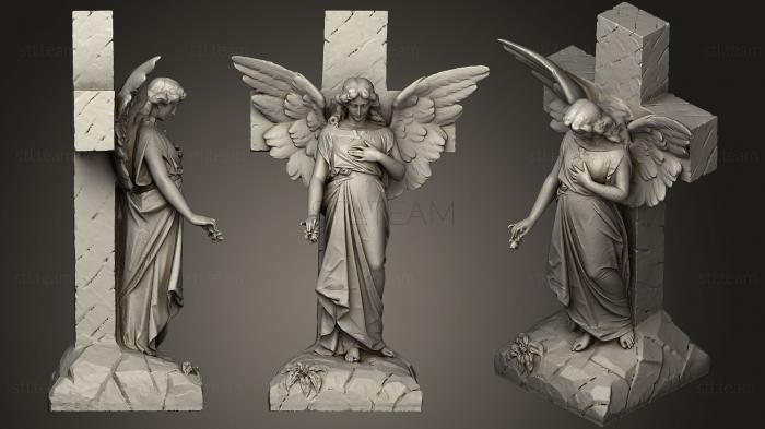 Памятники Angel Girl 3d print